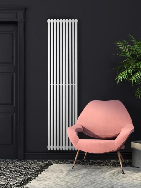 radiador vertical, radiadores modernos, radiador de diseño de la habitación, radiadores de colores