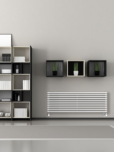 radiador de diseño, radiador horizontal, radiadores modernos, radiadores de colores