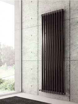 radiador retorcido, radiador estético, tubo radiador, radiador inusual