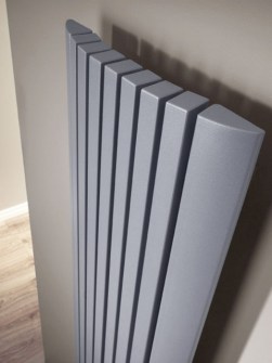 radiador moderno, radiador vistoso, radiador vertical, radiador de diseño curvo