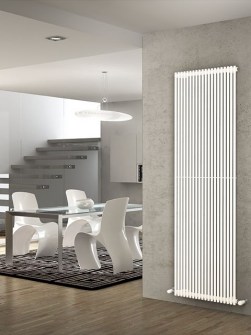 habitaciones de radiador alto, radiadores de colores, radiador vertical, radiador de acero