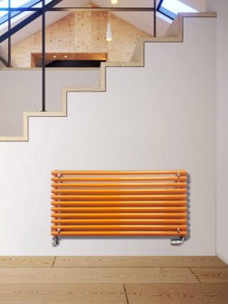 radiador horizontal, radiadores modernos, cuarto de radiador mínimo, radiadores de colores
