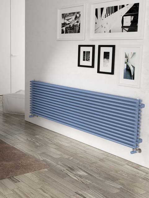 radiador horizontal, radiador de diseño largo, tubo radiador, radiador estético
